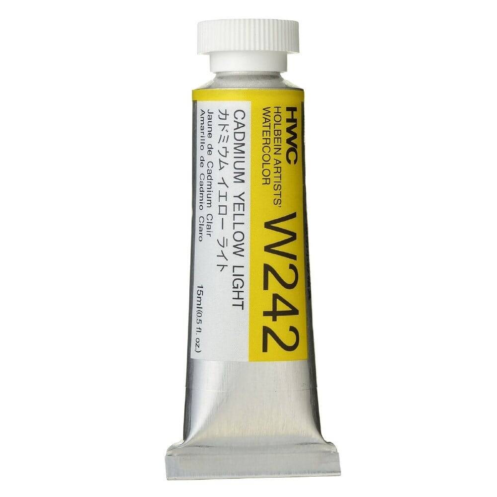 Holbein Watercolour Paint 15ml Cadmium Yellow Light W242