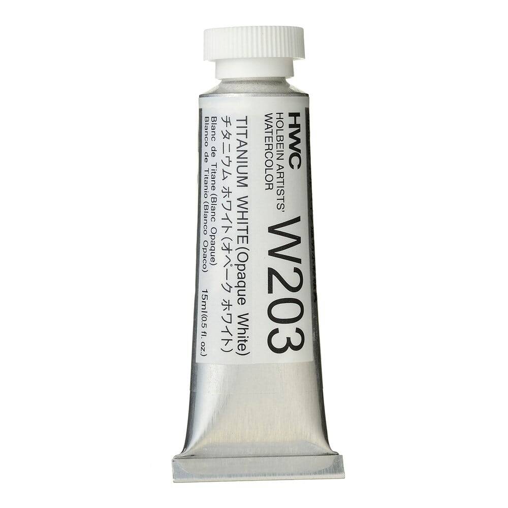 Holbein Watercolour Paint 15ml Titanium White W203