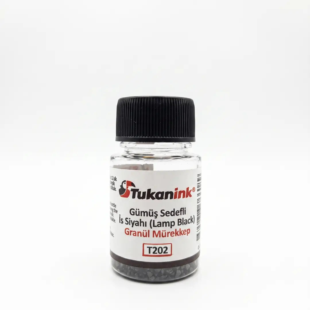 Tukanink Gümüş Sedefli İs Siyahı Granül Mürekkep 6 gr
