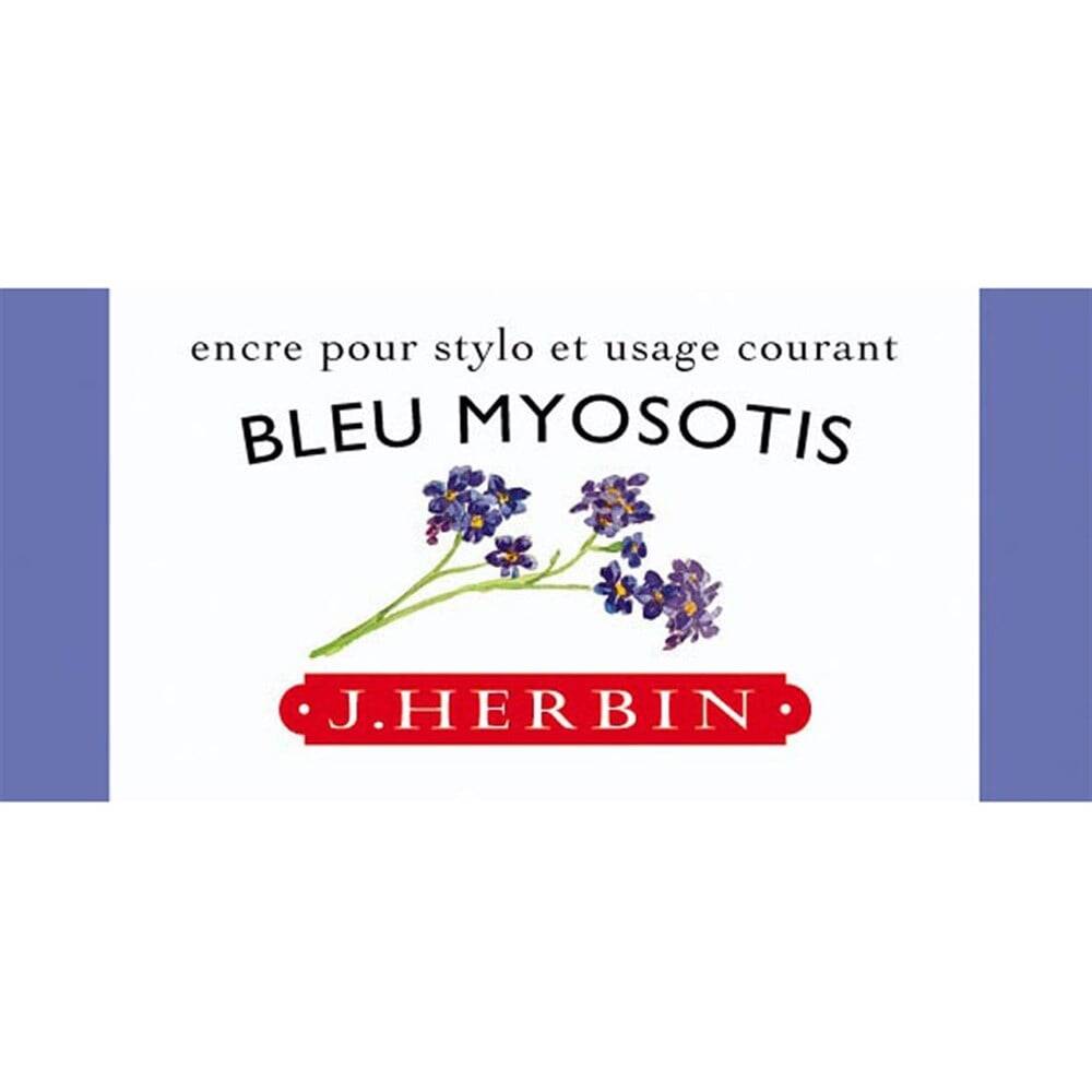 J. Herbin D Fountain Pen Bottle Ink 30 ml 13015T Bleu Myosotis