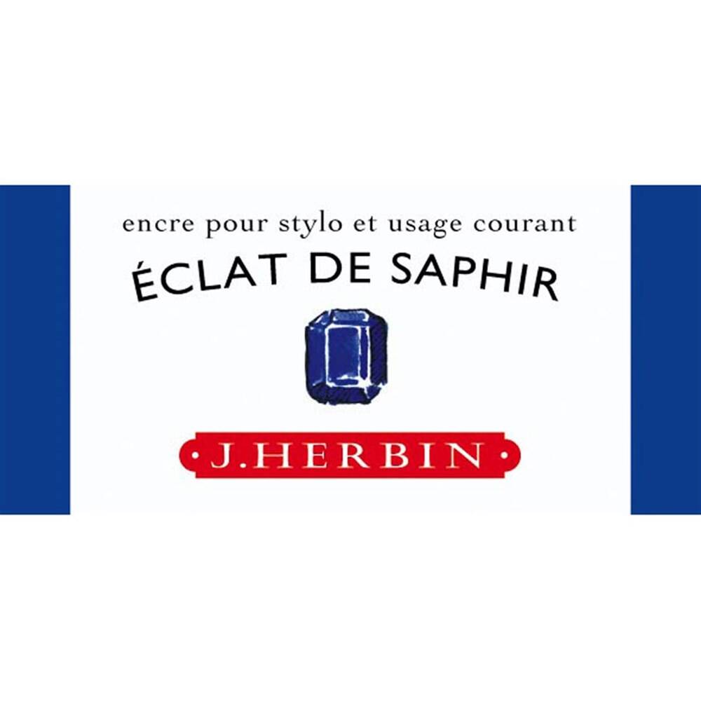 J. Herbin D Fountain Pen Bottle Ink 30 ml 13016T Eclat de Saphire
