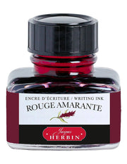 J. Herbin D Fountain Pen Bottled Ink 30 ml 13026T Rouge Amarante