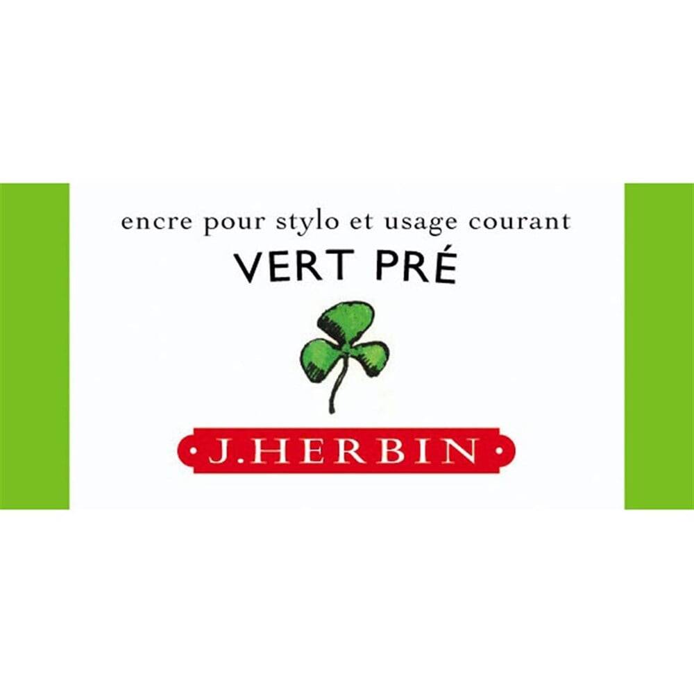 J. Herbin D Fountain Pen Bottle Ink 30 ml 13031T Prairie Green