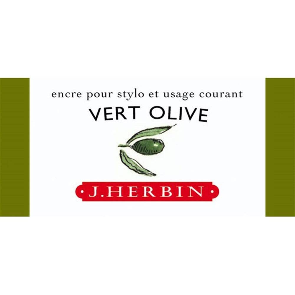 J. Herbin D Fountain Pen Bottle Ink 30 ml 13036T Vert Olive