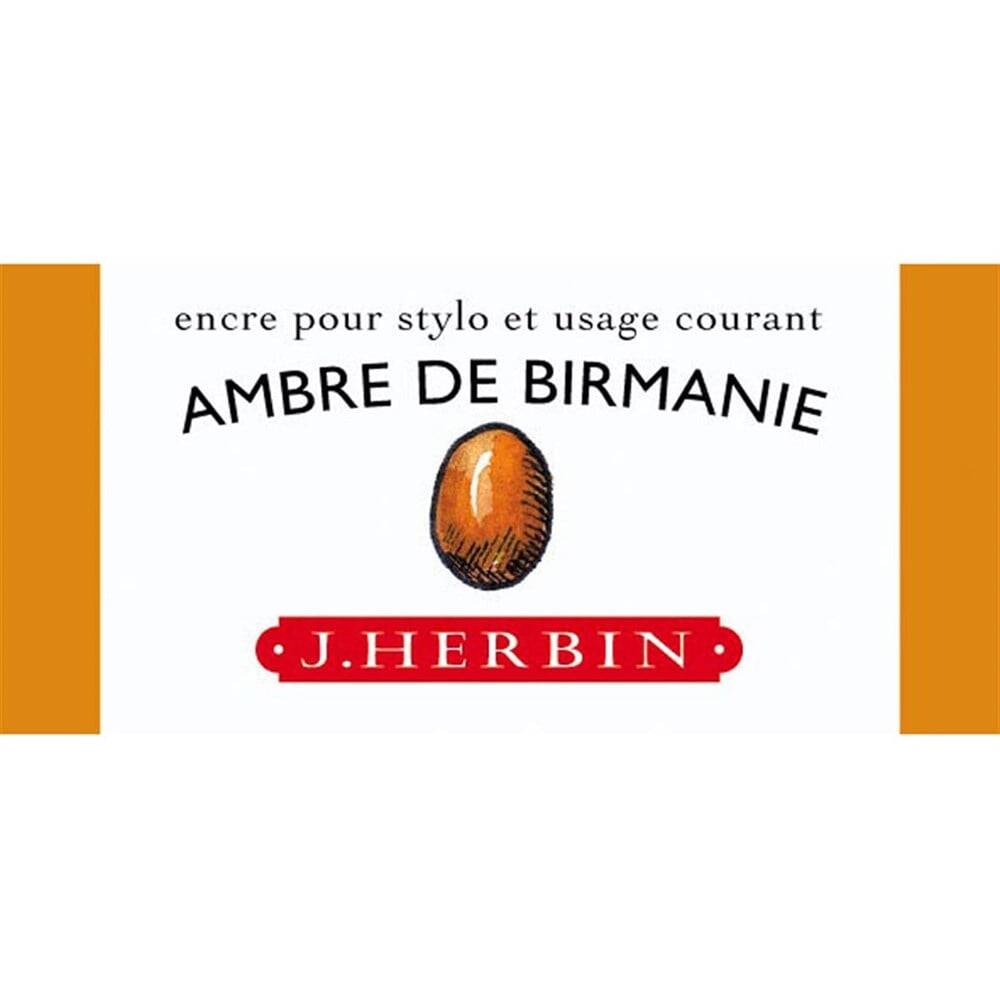 J. Herbin D Fountain Pen Bottle Ink 30 ml 13041T Ambre De Birmanie