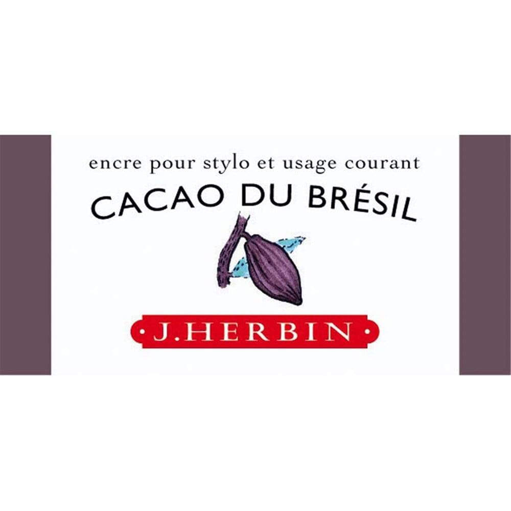 J. Herbin D Fountain Pen Bottle Ink 30 ml 13045T Cacao Du Bresil