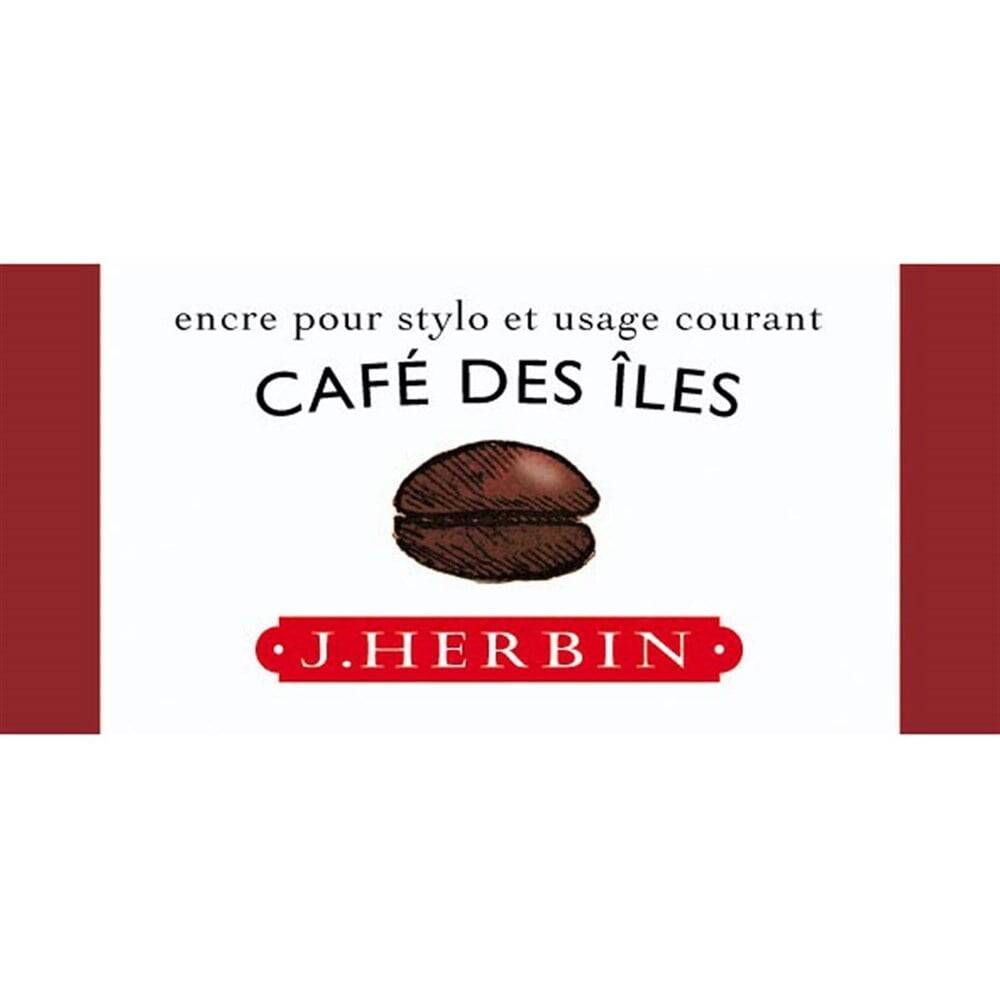 J. Herbin D Fountain Pen Bottle Ink 30 ml 13046T Cafe Des Iles