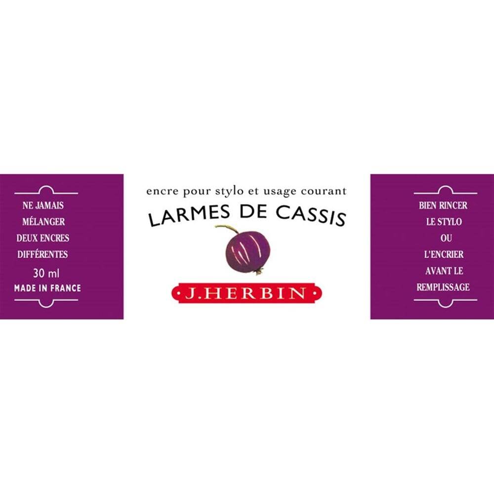 J. Herbin D Fountain Pen Bottle Ink 30 ml 13078T De Cassis