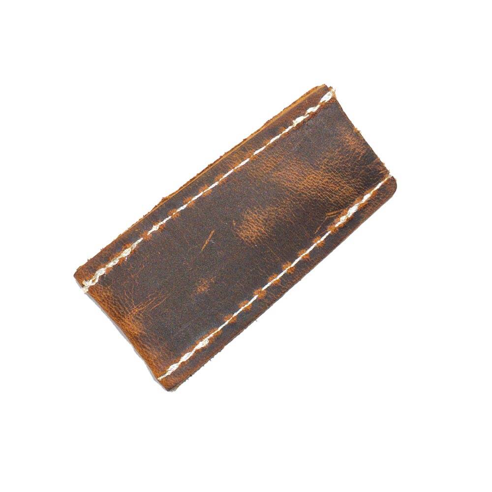 Pen Tip Protector Crazy Leather Dark Brown
