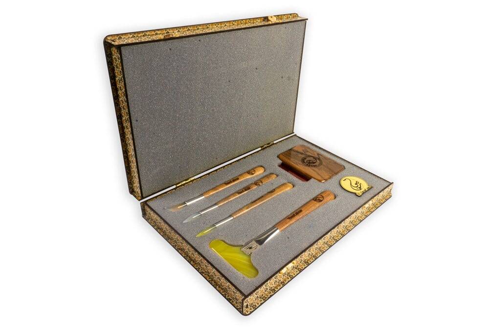 Karin Agate Burnisher Set 5 Pieces in Box