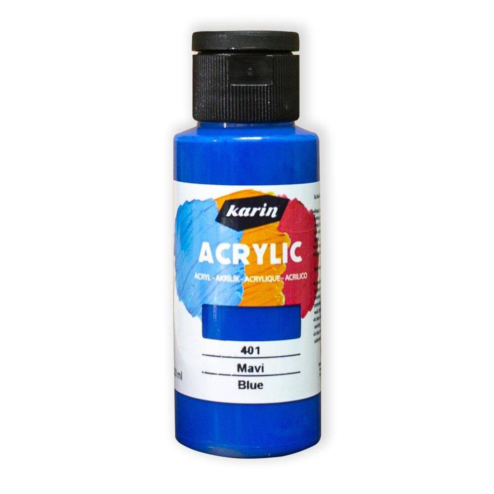 Karin Akrilik Boya 401 Mavi 50 ml