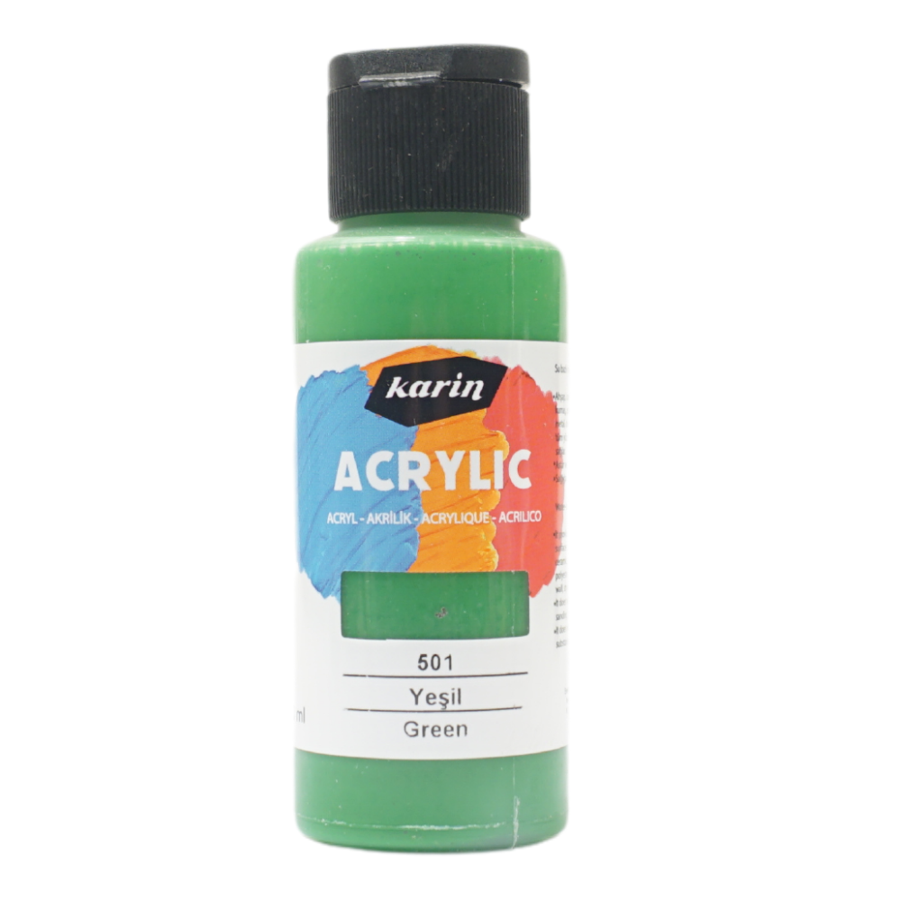 Karin Acrylic Paint 501 Leaf Green 50 ml