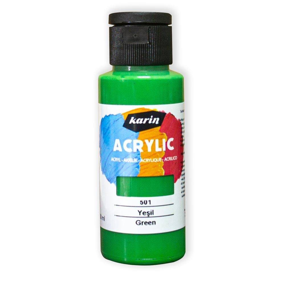 Karin Akrilik Boya 501 Yeşil 50 ml
