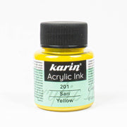 Karin Akrilik Mürekkep 201 Sarı 45 ml