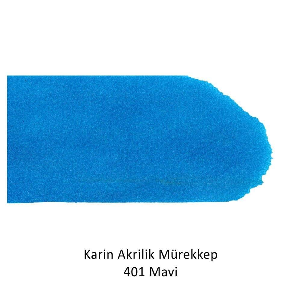 Karin Akrilik Mürekkep 401 Mavi 45 ml
