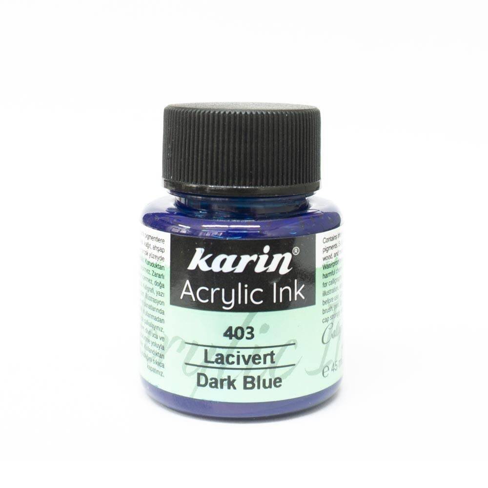 Karin Akrilik Mürekkep 403 Lacivert 45 ml