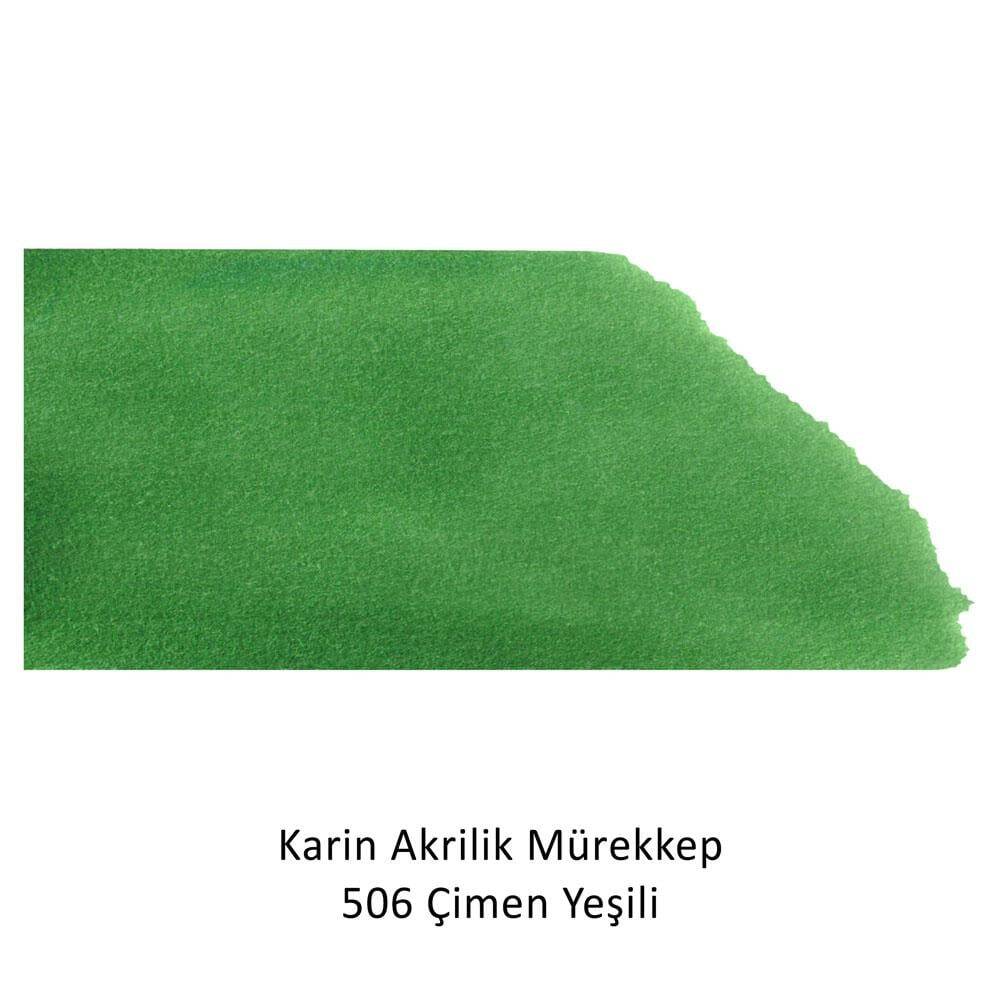 Karin Akrilik Mürekkep 506 Çimen Yeşili 45 ml