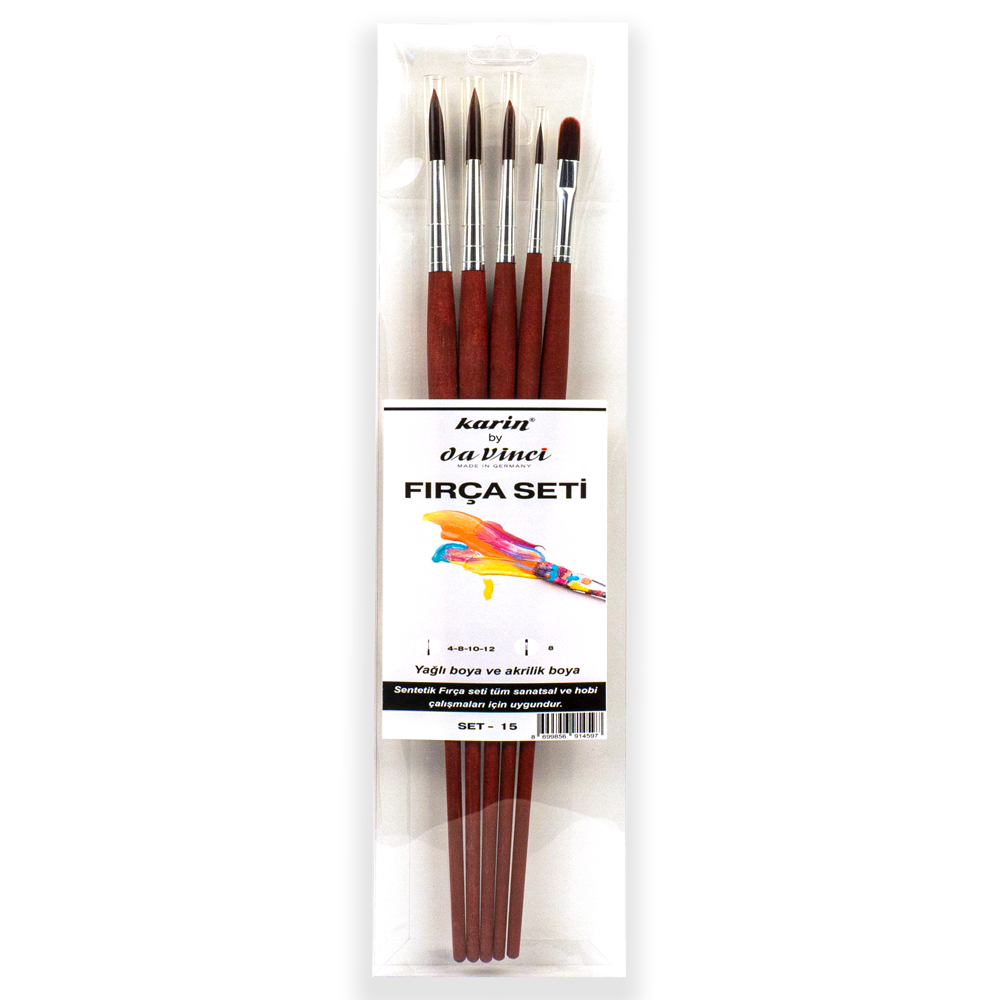 Karin by Da Vinci Çok Amaçlı Fırça Seti No:15