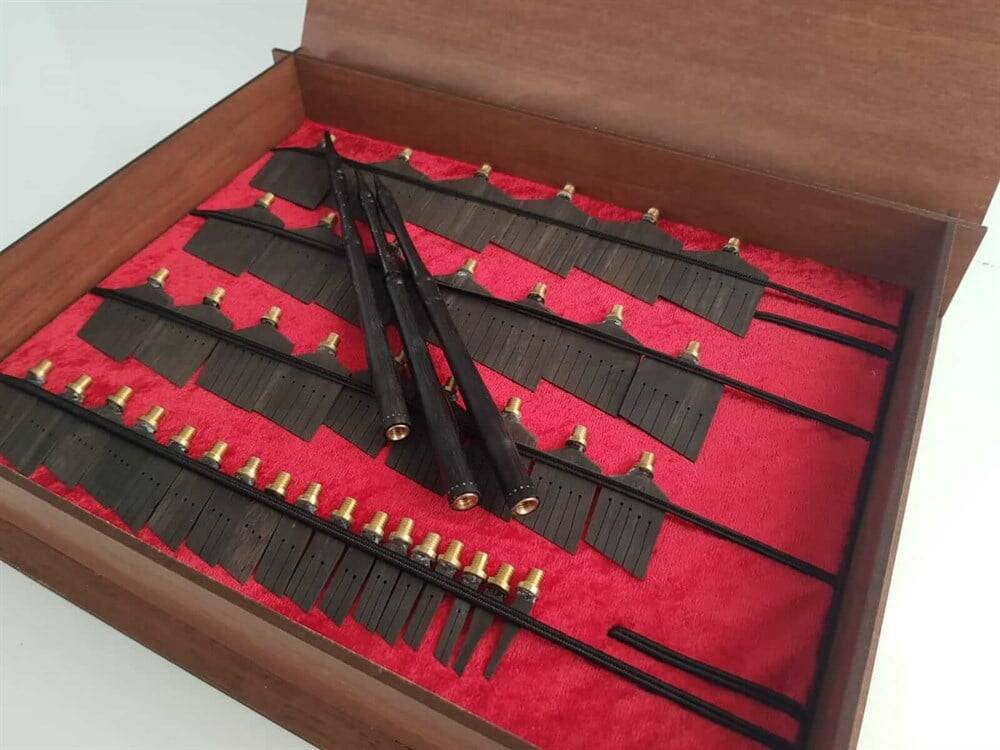 Karin Celi Kalem Set Abanoz Ağacı Büyük Boy (2 mm-40 mm)