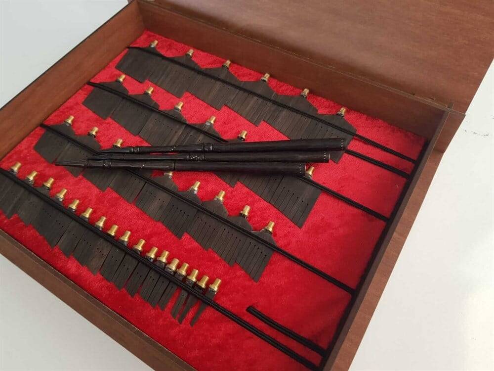 Karin Celi Kalem Set Abanoz Ağacı Büyük Boy (2 mm-40 mm)