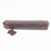 Karin Crazy Leather Pen Holder Claret Red