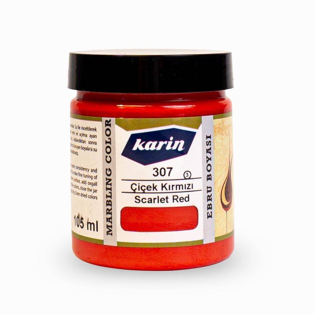 Karin Marbling Paint 307 Flower Red 105 ml