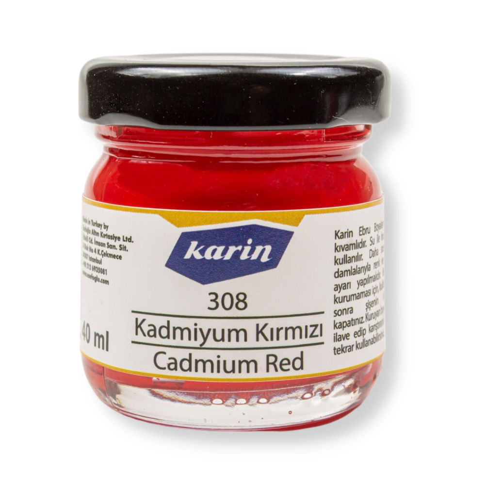 Karin Marbling Paint 308 Cadmium Red 40 ml