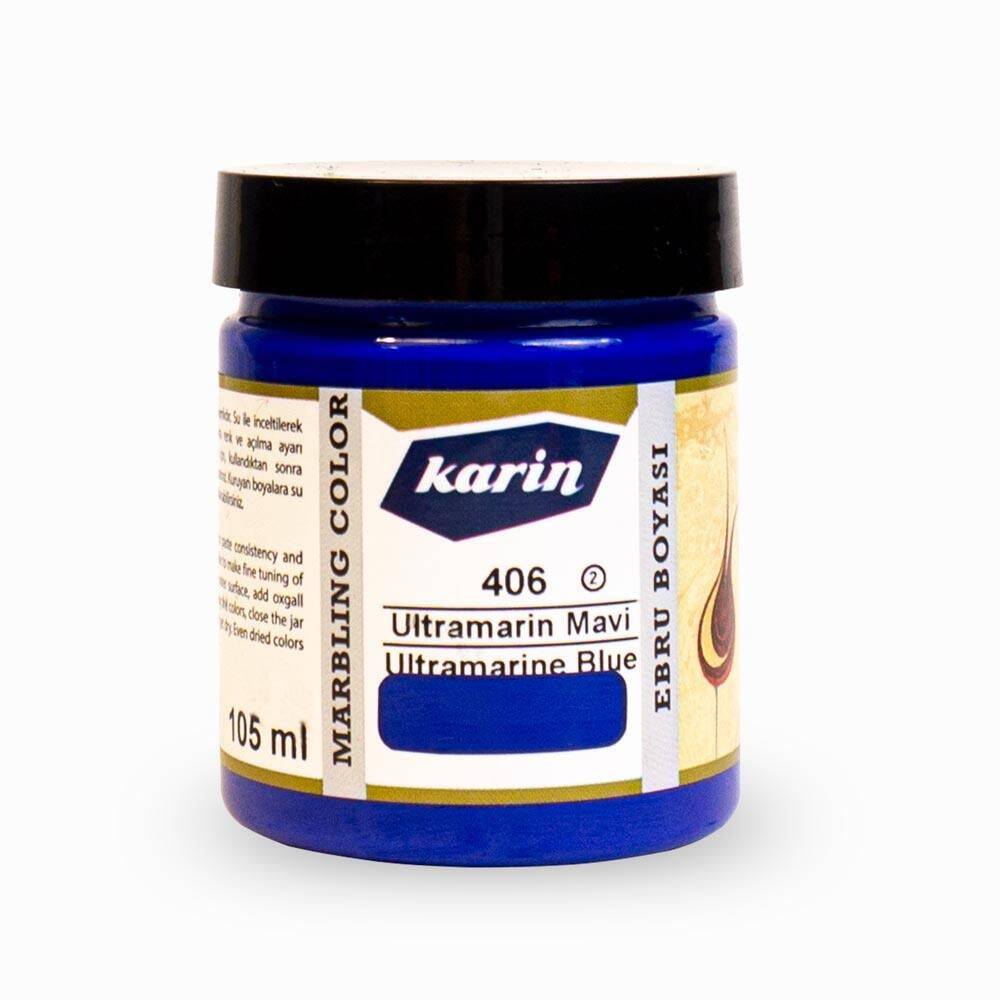 Karin Marbling Paint 406 Ultramarine Blue 105 ml