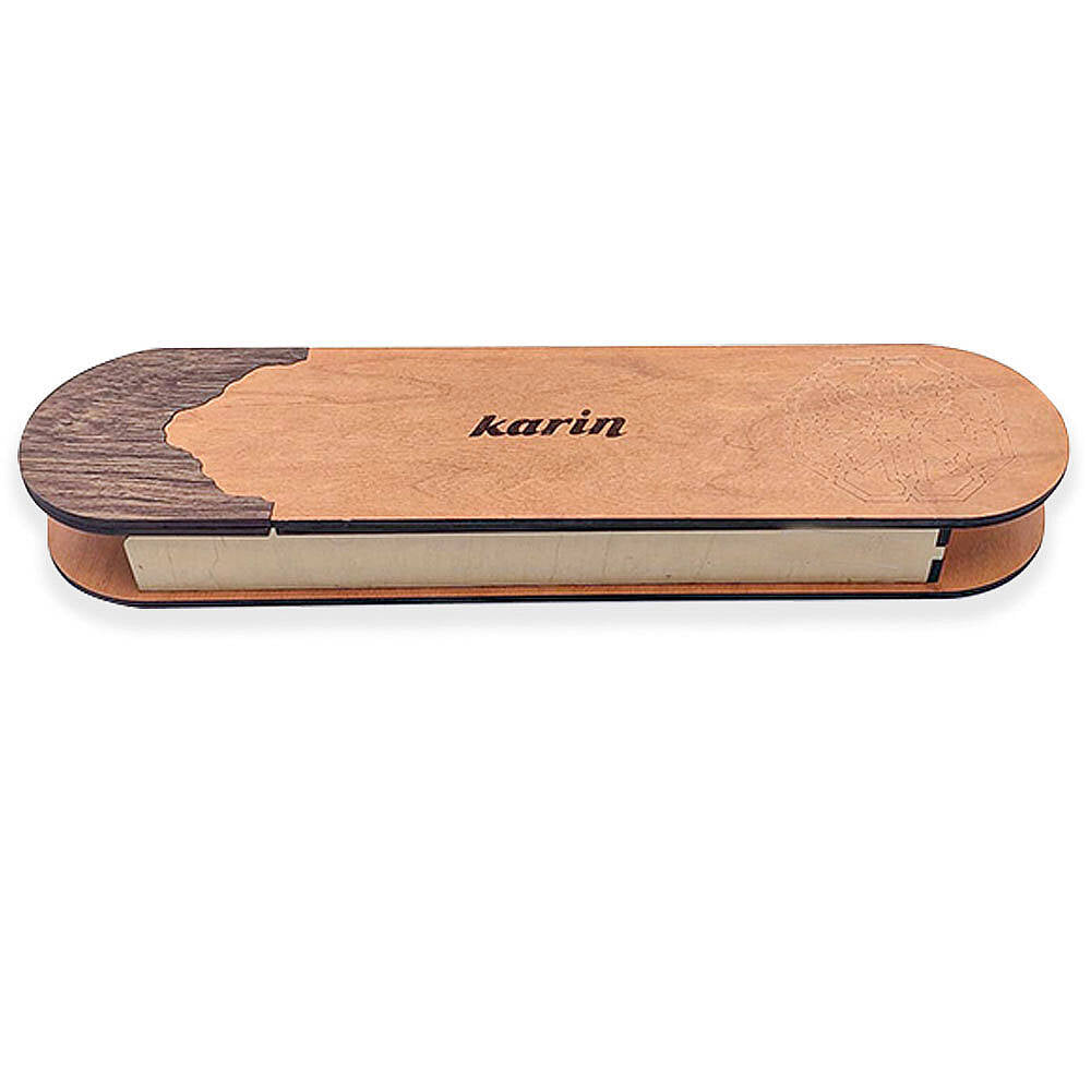 Karin Hat Kalem Seti Abanoz Ağacı Özel Kutulu  (2 mm-10 mm)
