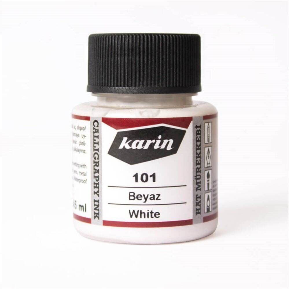 karin-hat-murekkebi-101-beyaz-45-ml - urun fotografi