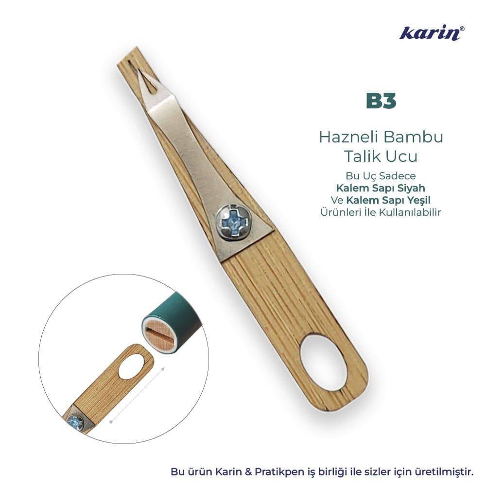 Karin Reservoir Bamboo Talik Pen Nib B3 3 mm