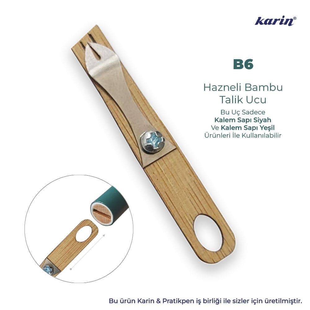 Karin Reservoir Bamboo Talik Pen Nib B6 6 mm