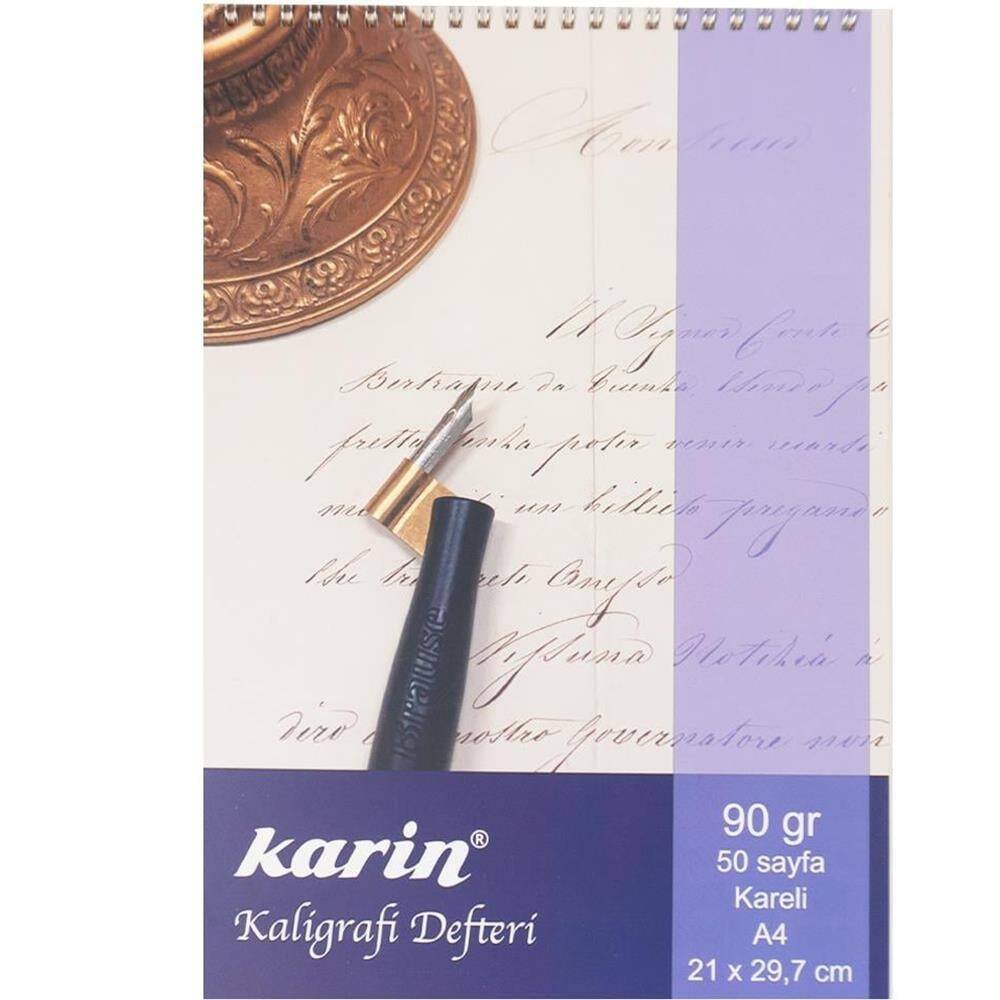 Karin Calligraphy Notebook Squared A4 90 gr 50 yp.