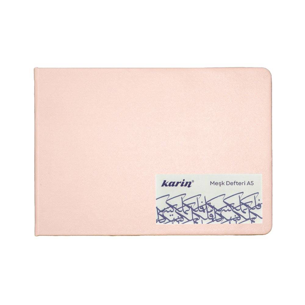 Karin Calligraphy and Practice Notebook Cream 140 gsm 80 Sheets A5 Pink