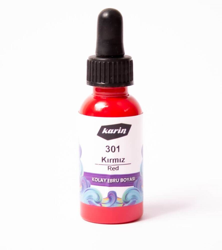 Karin Easy Marbling Paint 301 Red 30 cc