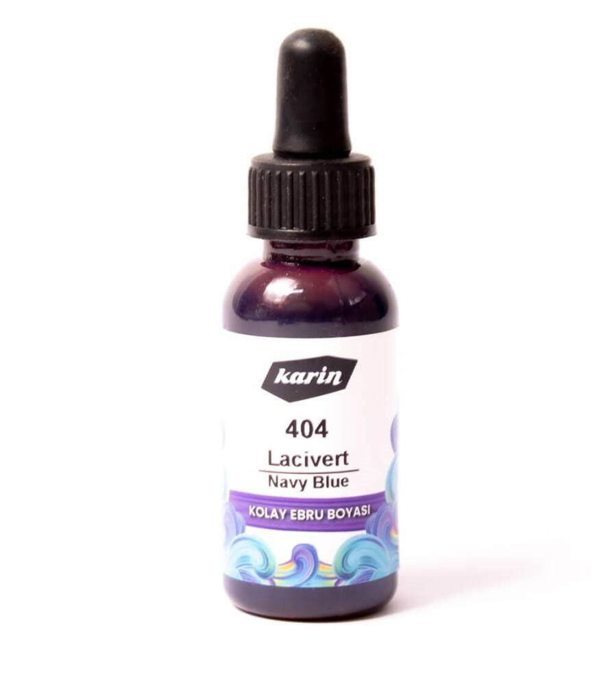 Karin Easy Marbling Paint 404 Navy Blue 30 cc