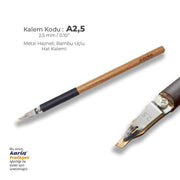 Karin Metal Chamber Bamboo Thuluth Pen 2.5 mm