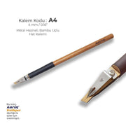 Karin Metal Chamber Bamboo Thuluth Pen 4 mm