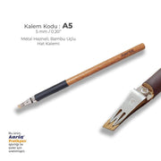 Karin Metal Hazneli Bambu Sülüs Kalem 5 mm