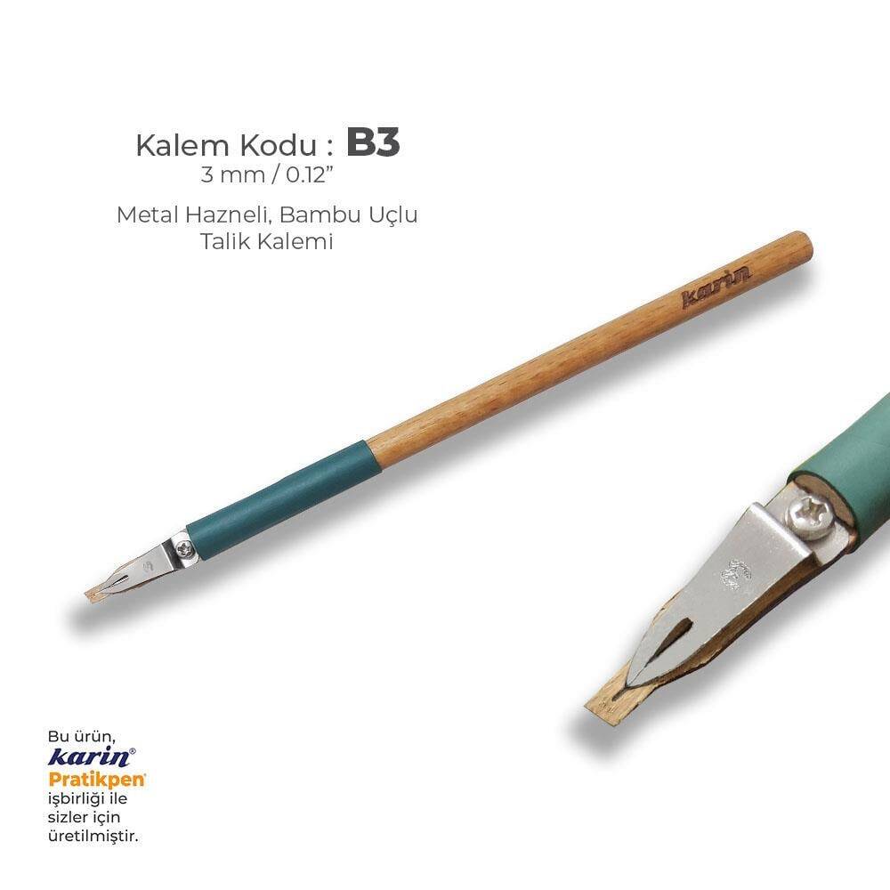 Karin Metal Chamber Bamboo Talik Pen 3 mm