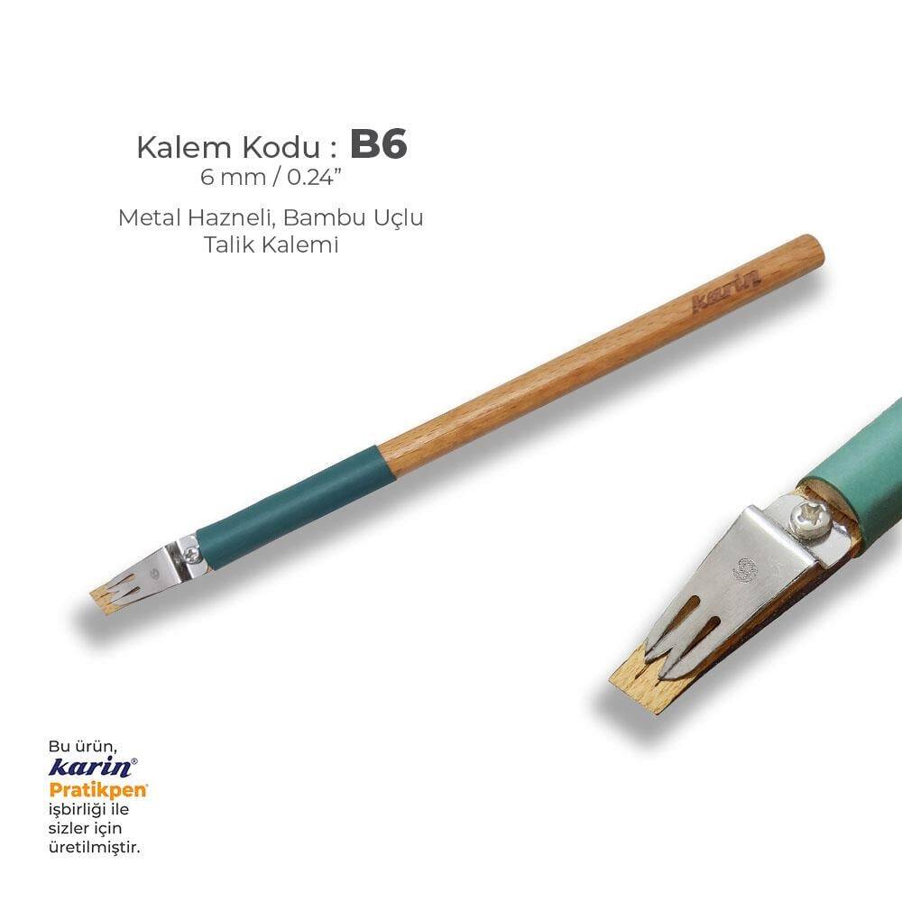 Karin Metal Chamber Bamboo Talik Pen 6 mm