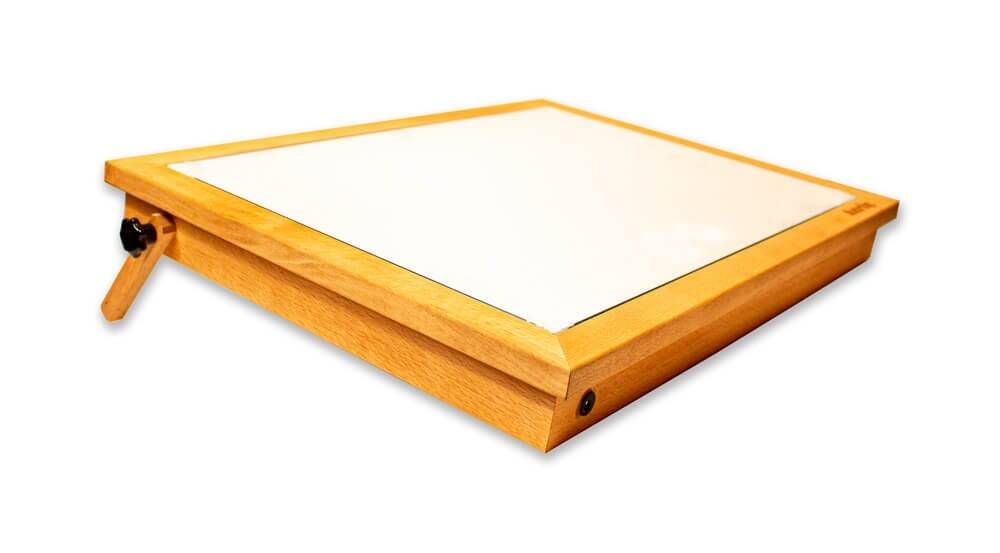 Karin Natural Beech High Illuminated LED Sketch and Drawing Table 40x60 Cm