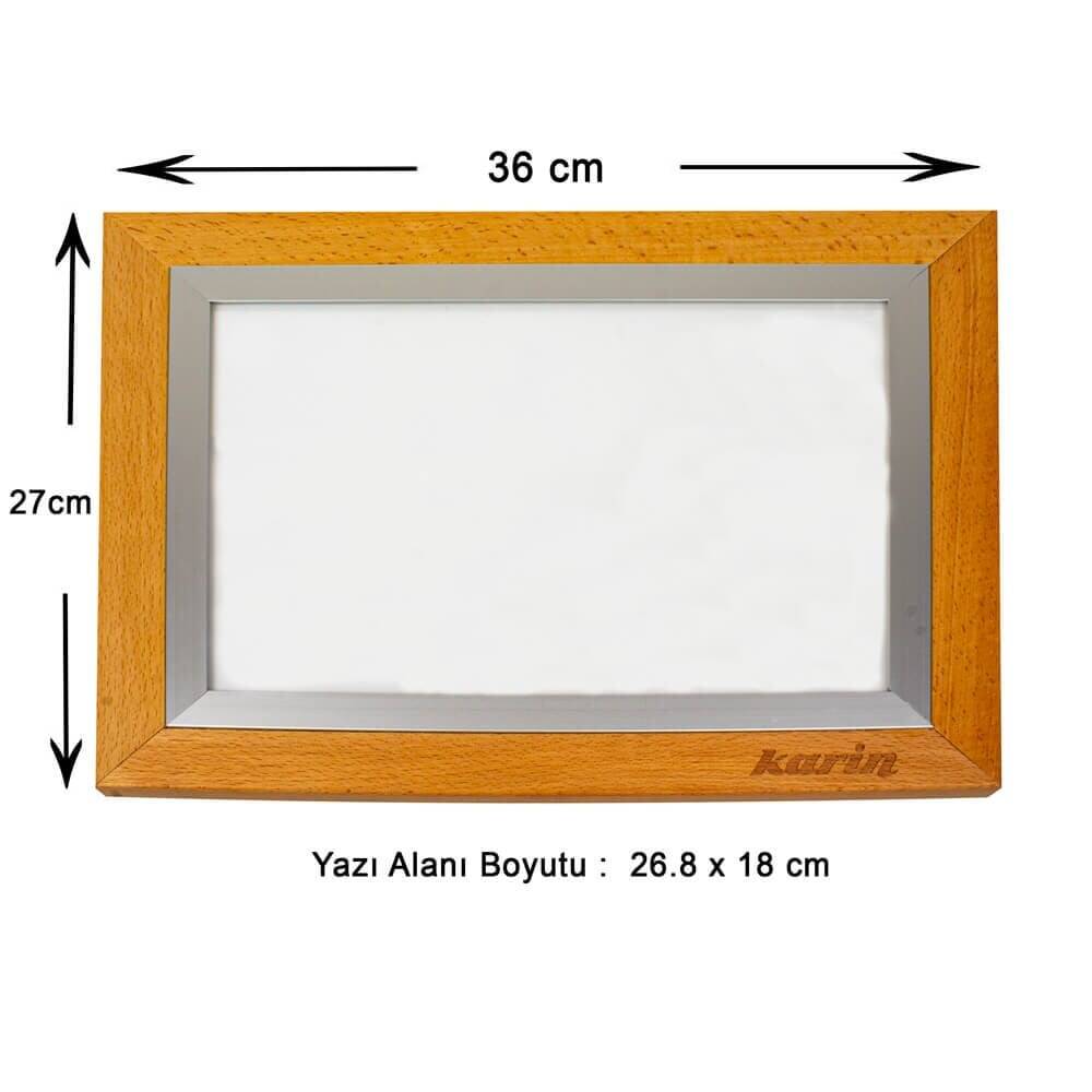 Karin Natural Beech High Illuminated LED Sketch and Drawing Table A4