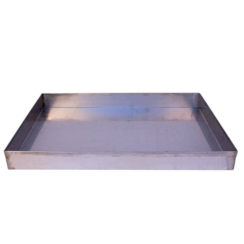 Karin Stainless Steel Marbling Tray 35X50 Cm