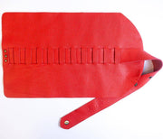 Karin Roll Leather Pen Holder Red 10 Pieces