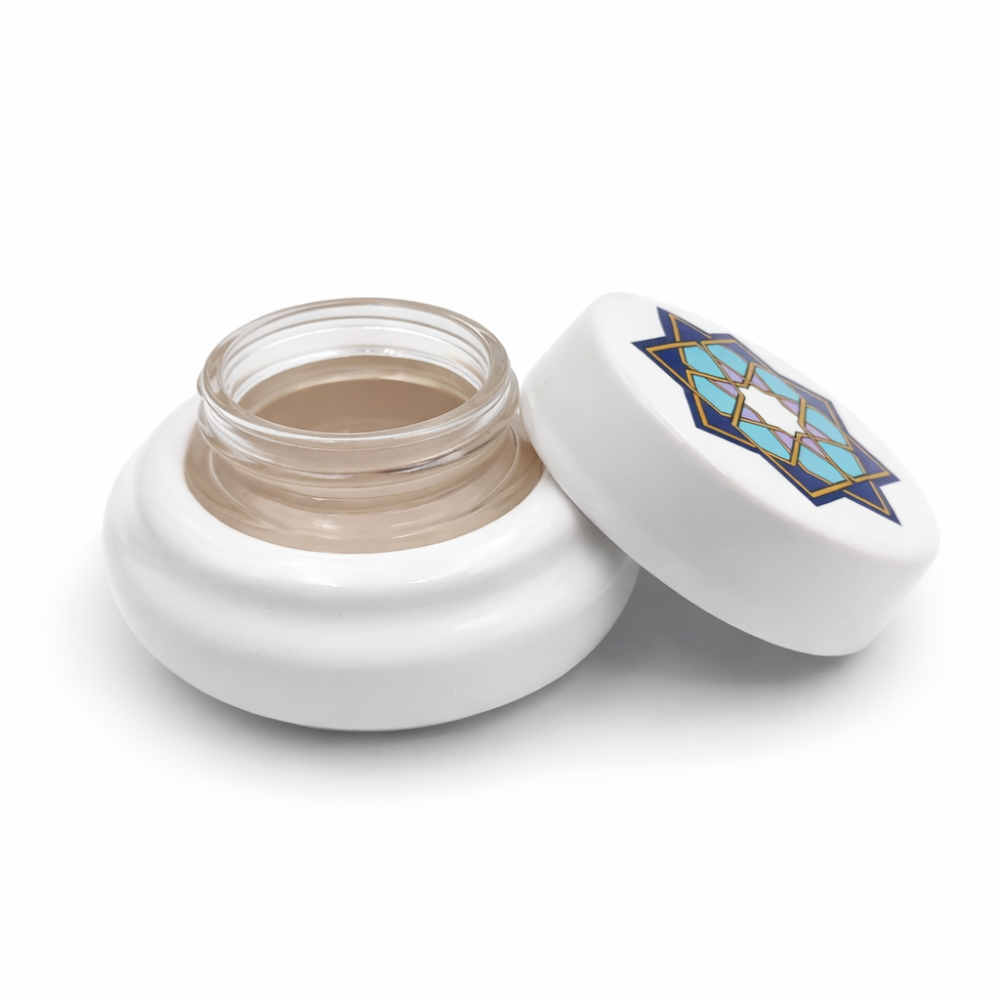 Karin Seramik Hokka Beyaz Desenli 30 ml