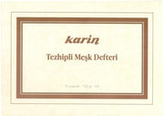 Karin Tezhipli Meşk Defteri No:2 A4 150 Gr 25 Yaprak