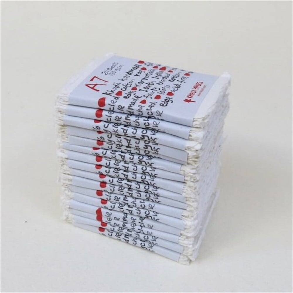 Khadi El Yapımı Çok Amaçlı Resim Defteri 150 gr A7 20 Yaprak