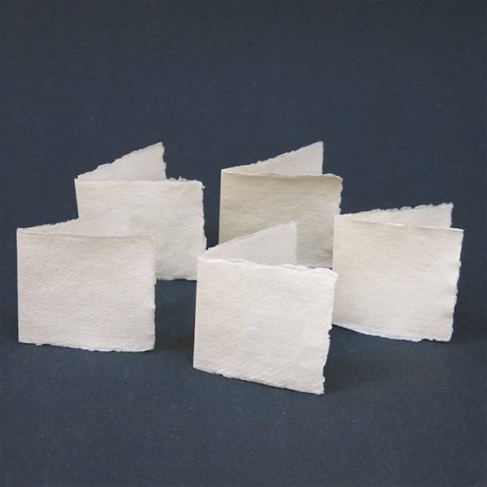 Khadi Handmade Multi-Purpose Drawing Book 210 gr 7x7 cm 5 Sheets + Envelope
