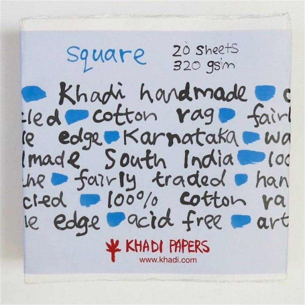 Khadi El Yapımı Çok Amaçlı Resim Defteri 320 gr 30 cm x 30 cm 20 Yaprak